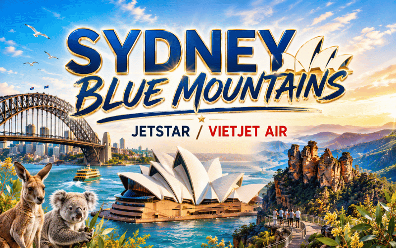 MONO SYDNEY 5N4Đ<BR>Bay Jetstar / Vietjet Air